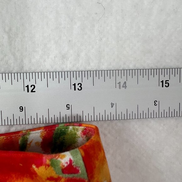 Forever 21 Flowered Pencil Mini Skirt Sz 2 Orange Yellow Green Pink Cotton Lined - Picture 5 of 8